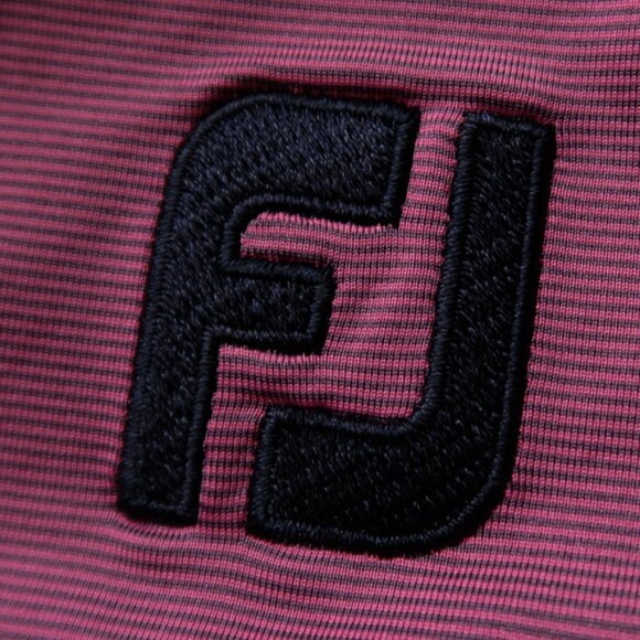 FootJoy Magenta Microstripe Heritage Palms Performance Polo (XXL) ⛳️ - Picture 1 of 9
